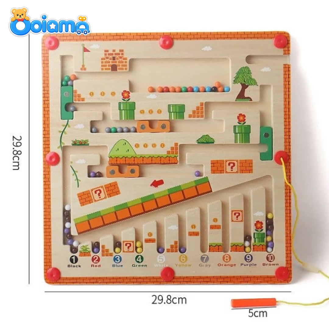 Magnetic Maze Ball Game Board