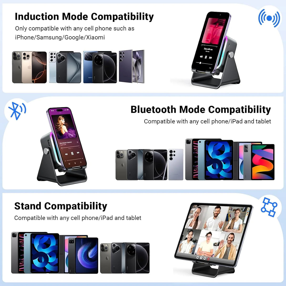 Wireless Induction Bluetooth Speaker