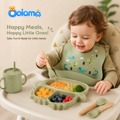 Kidilo Silicone Feeding Set - For Little Hands, Big Milestones
