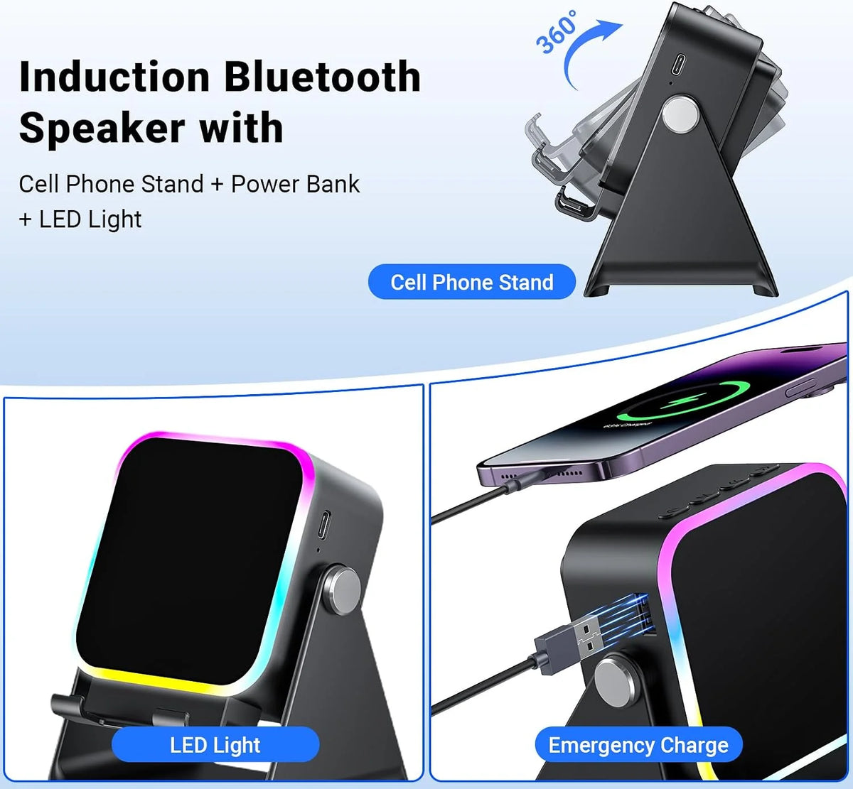 Wireless Induction Bluetooth Speaker