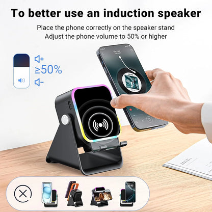 Wireless Induction Bluetooth Speaker