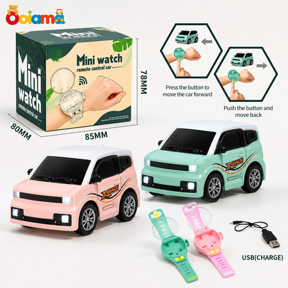 Mini Watch Remote Control Car – Wearable RC Toy for Kids