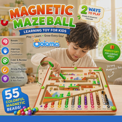 Magnetic Maze Ball Game Board